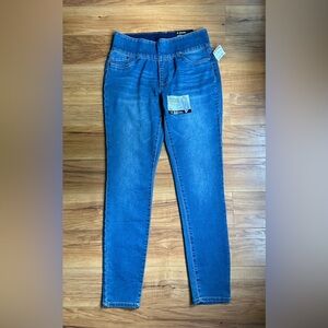 d. jeans High Waist Blue Knit Denim Pull-On Pants